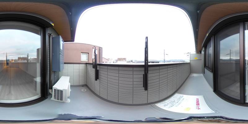 パノラマ画像バルコニー