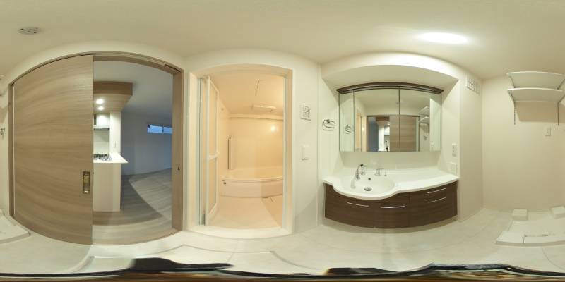 パノラマ画像洗面所