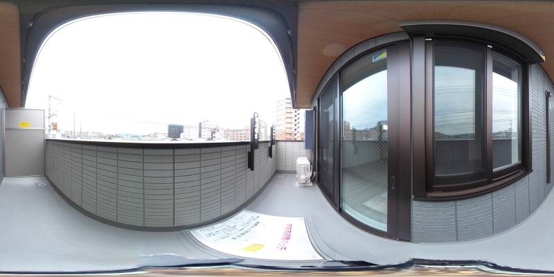 パノラマ画像バルコニー