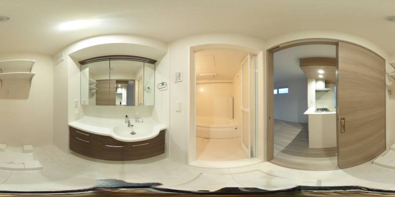 パノラマ画像洗面所