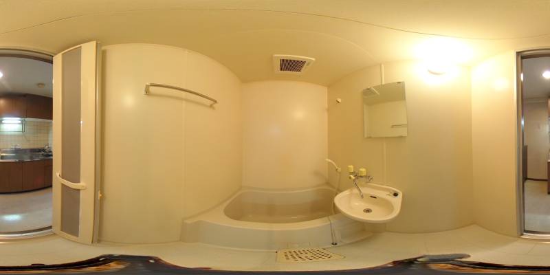 パノラマ画像バスルーム