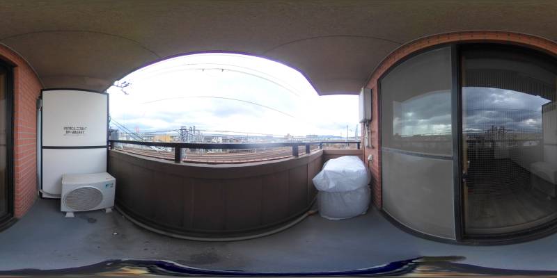 パノラマ画像バルコニー