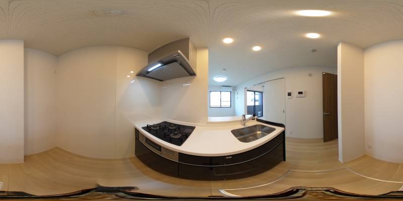 パノラマ画像キッチン