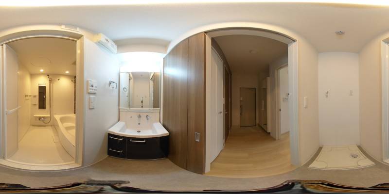 パノラマ画像洗面所