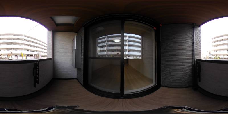 パノラマ画像バルコニー