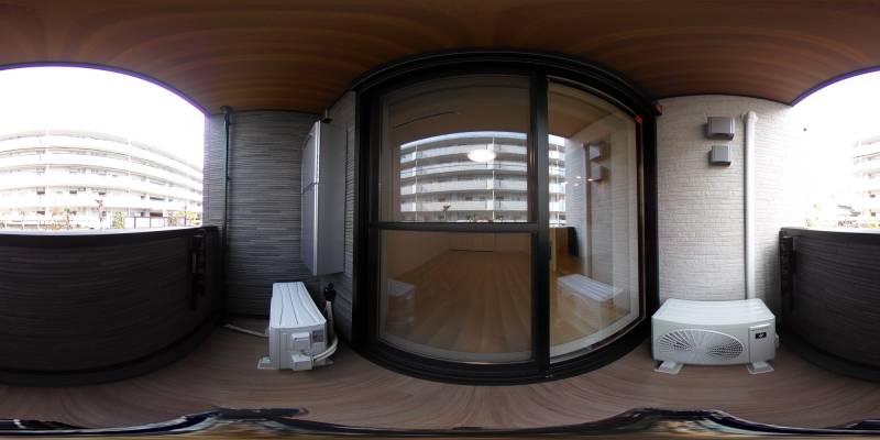 パノラマ画像バルコニー