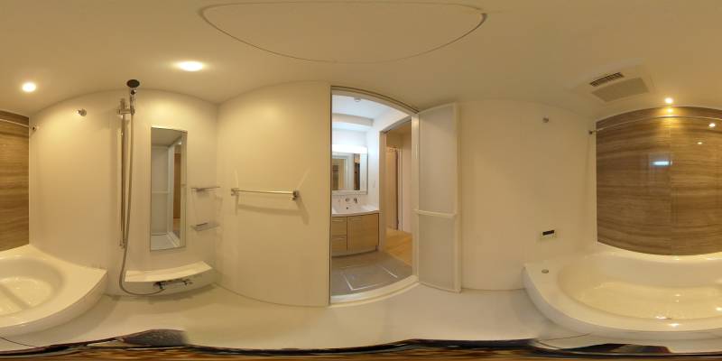 パノラマ画像バスルーム