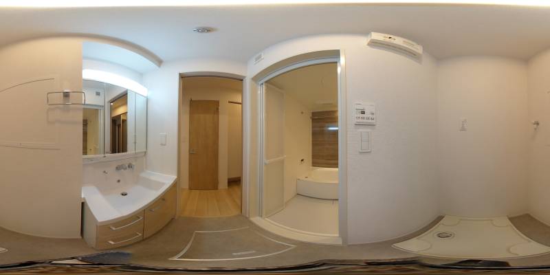 パノラマ画像洗面所