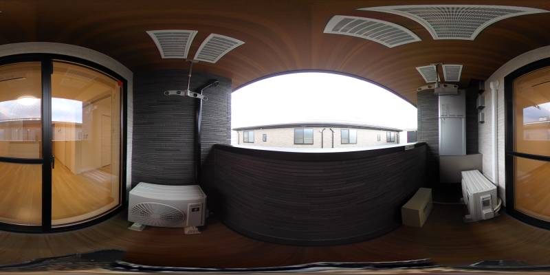 パノラマ画像バルコニー