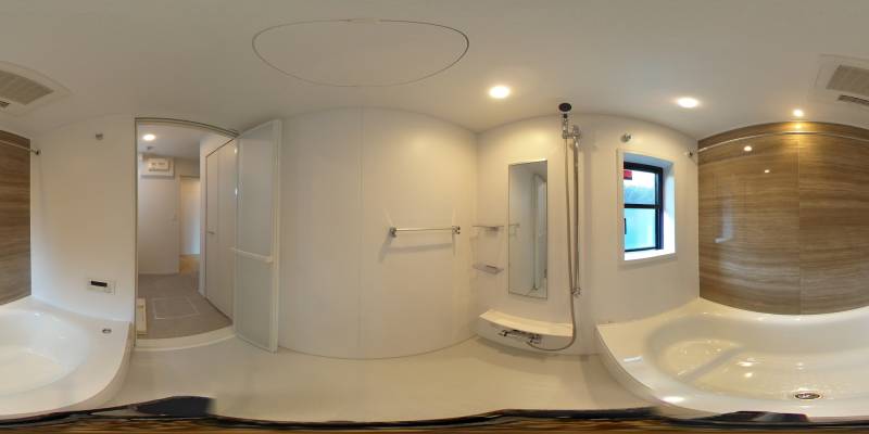 パノラマ画像バスルーム