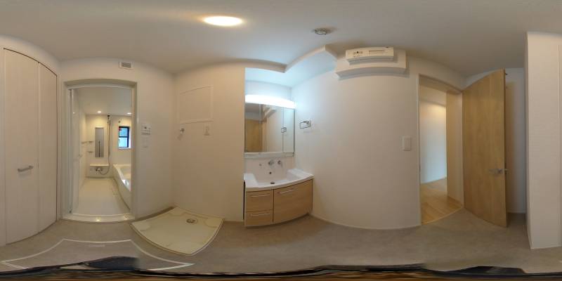 パノラマ画像洗面所