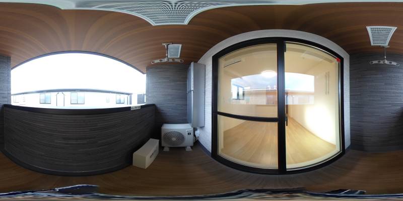 パノラマ画像バルコニー