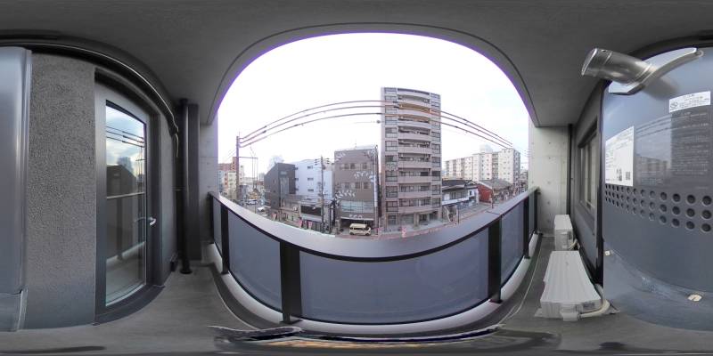 パノラマ画像バルコニー