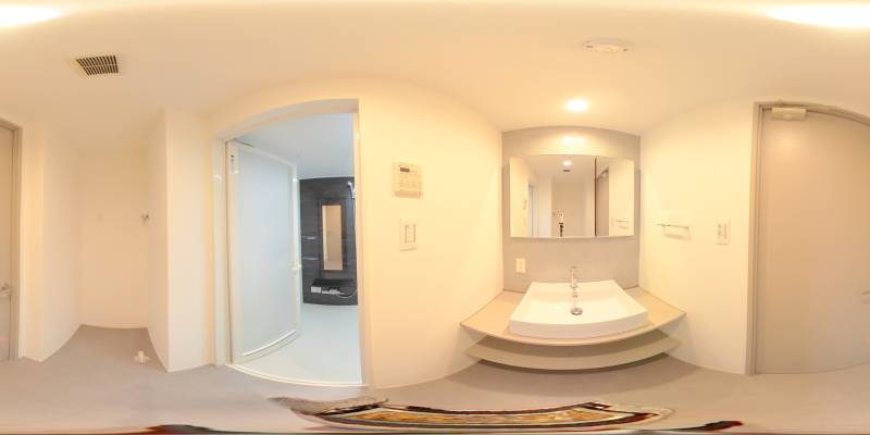 パノラマ画像洗面所