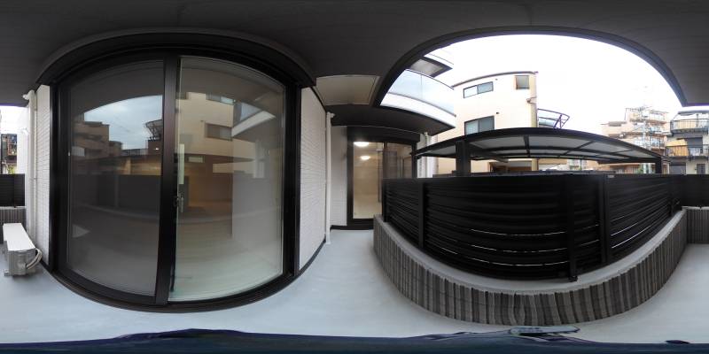 パノラマ画像バルコニー