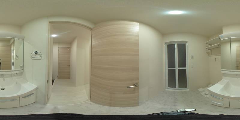 パノラマ画像洗面所