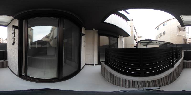 パノラマ画像バルコニー