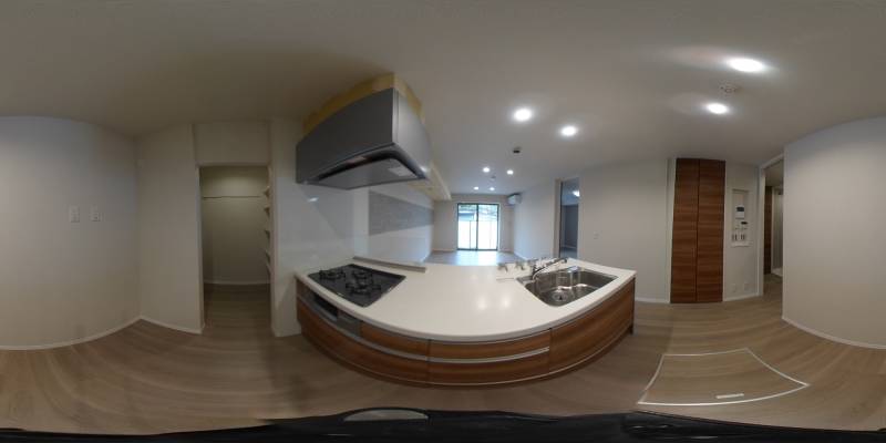 パノラマ画像キッチン