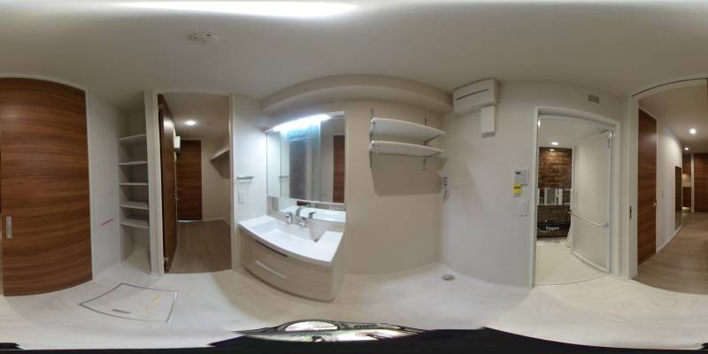 パノラマ画像洗面所