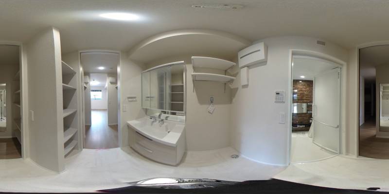 パノラマ画像洗面所