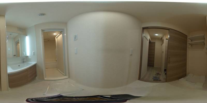 パノラマ画像洗面所