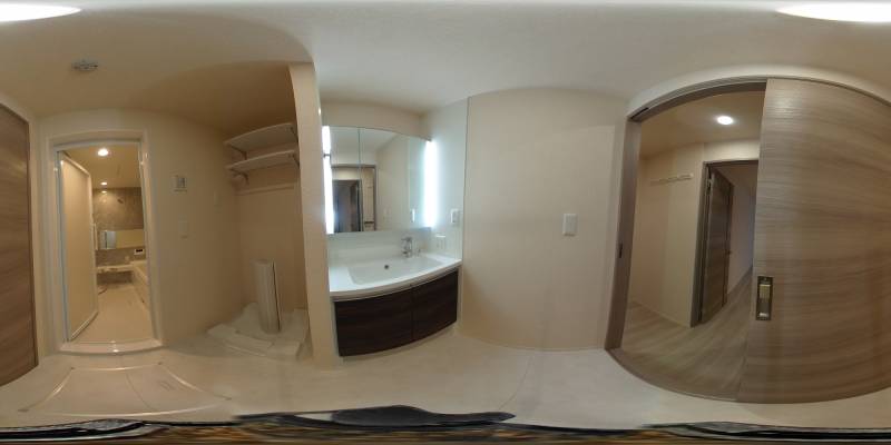 パノラマ画像洗面所