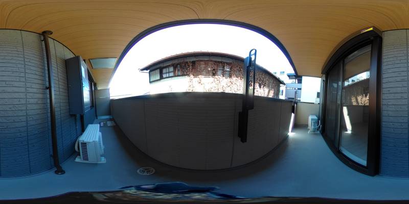 パノラマ画像バルコニー