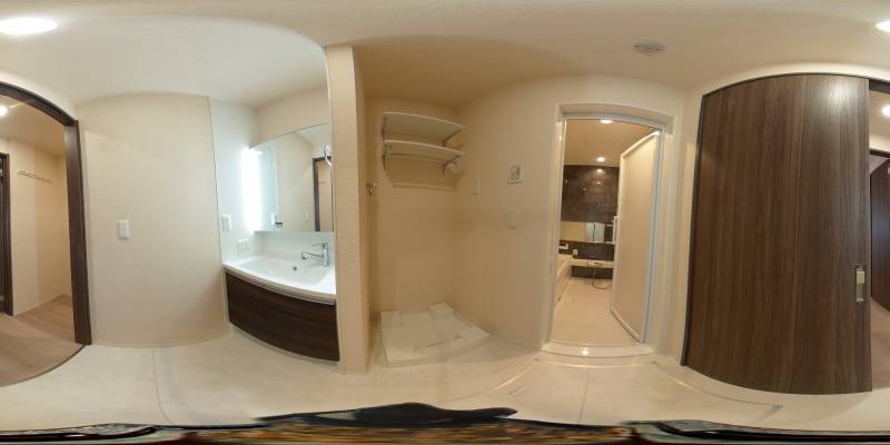 パノラマ画像洗面所