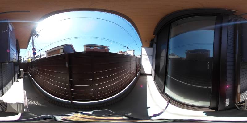 パノラマ画像バルコニー