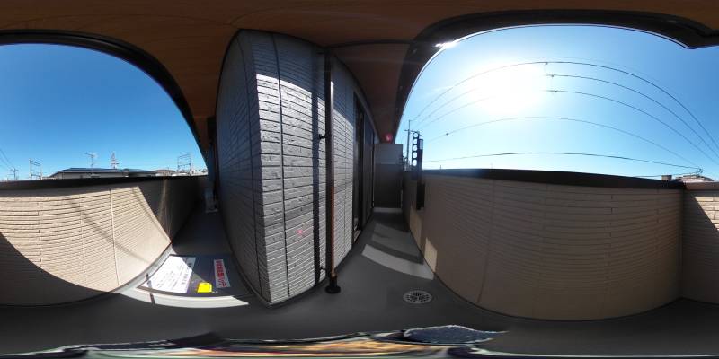 パノラマ画像バルコニー