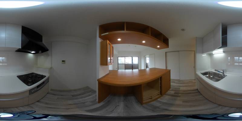 パノラマ画像キッチン