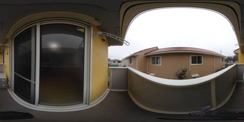 パノラマ画像バルコニー