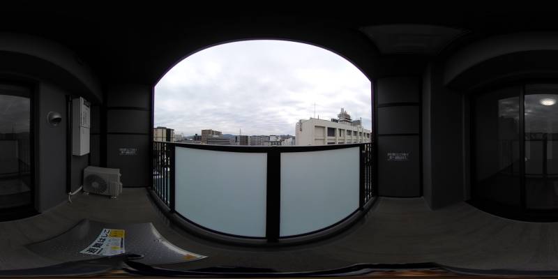 パノラマ画像バルコニー