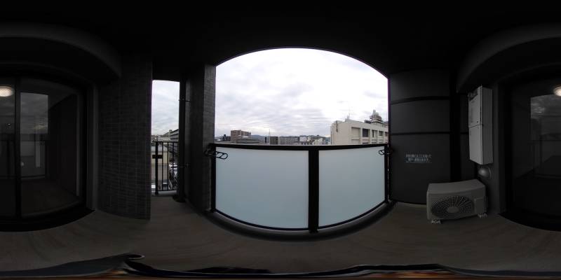 パノラマ画像バルコニー