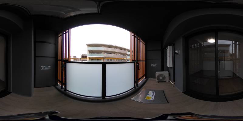 パノラマ画像バルコニー