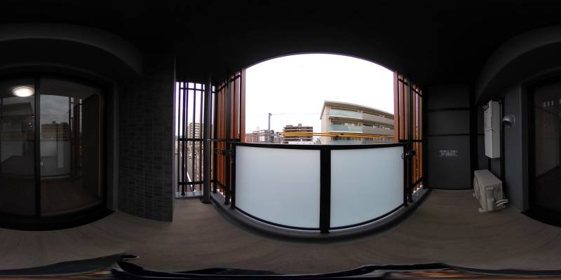 パノラマ画像バルコニー