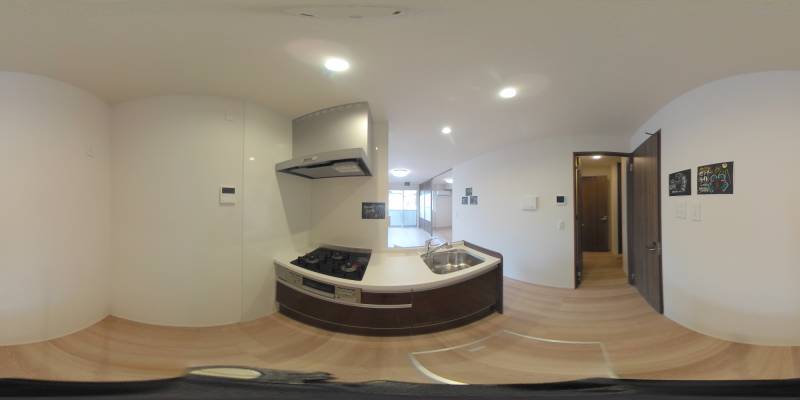 パノラマ画像キッチン