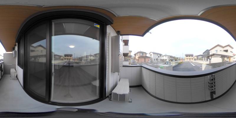 パノラマ画像バルコニー