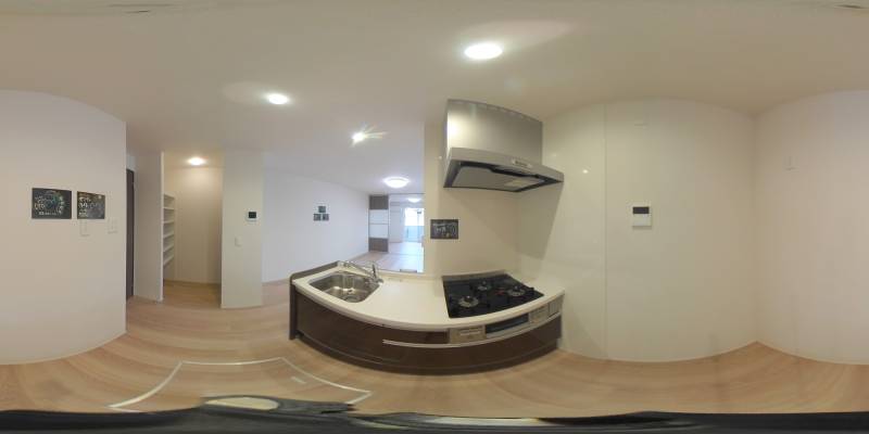 パノラマ画像キッチン