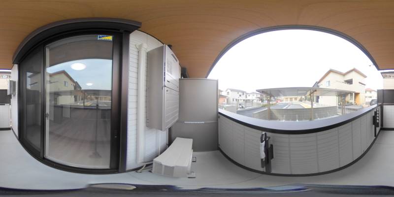 パノラマ画像バルコニー