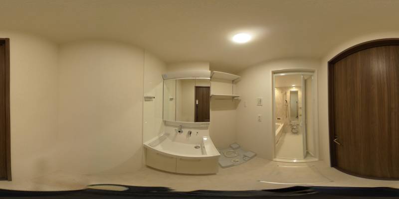 パノラマ画像洗面所