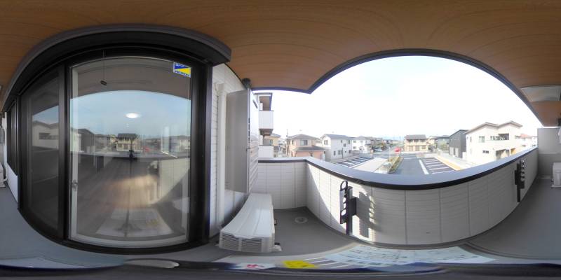 パノラマ画像バルコニー