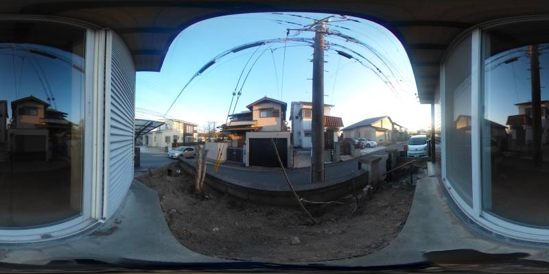 パノラマ画像バルコニー