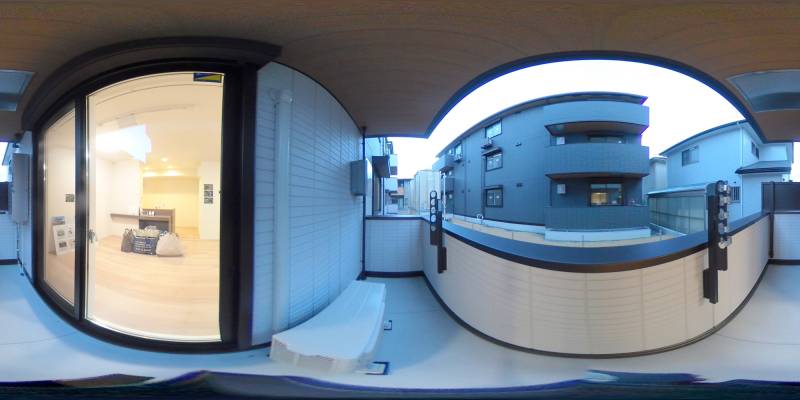 パノラマ画像バルコニー