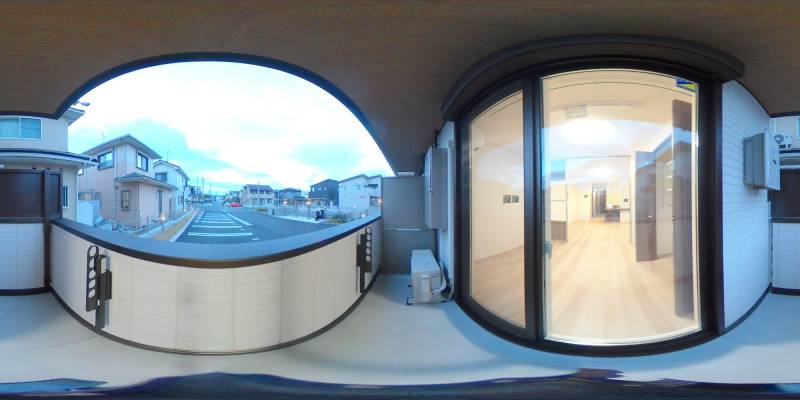 パノラマ画像バルコニー