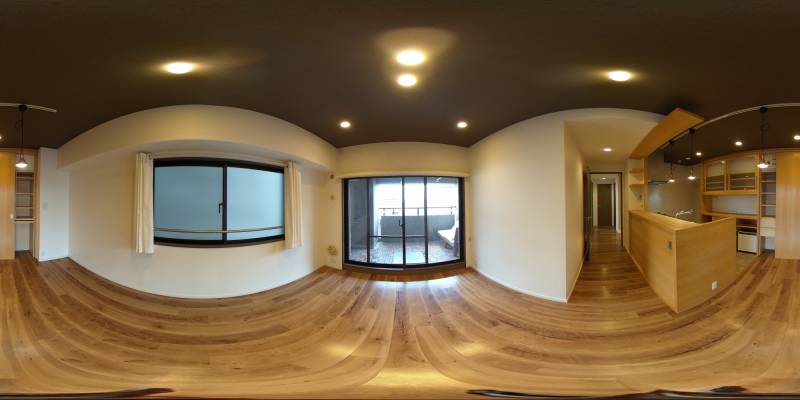 パノラマ画像リビング