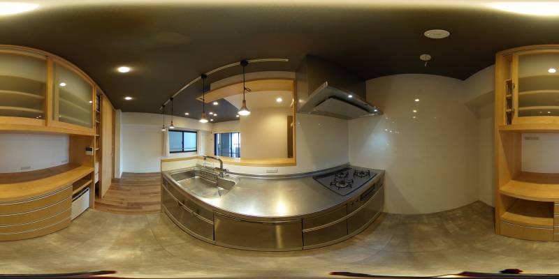 パノラマ画像キッチン