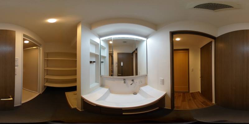 パノラマ画像洗面所