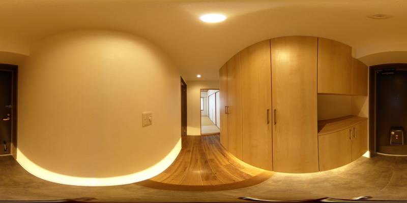 パノラマ画像玄関