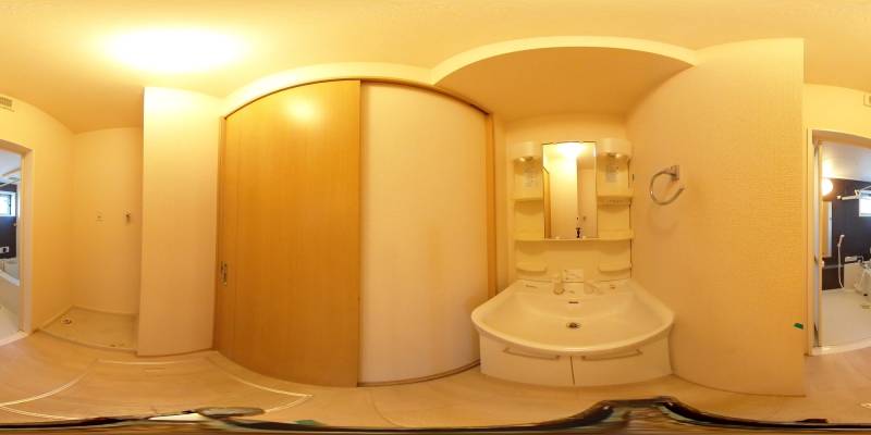 パノラマ画像洗面所